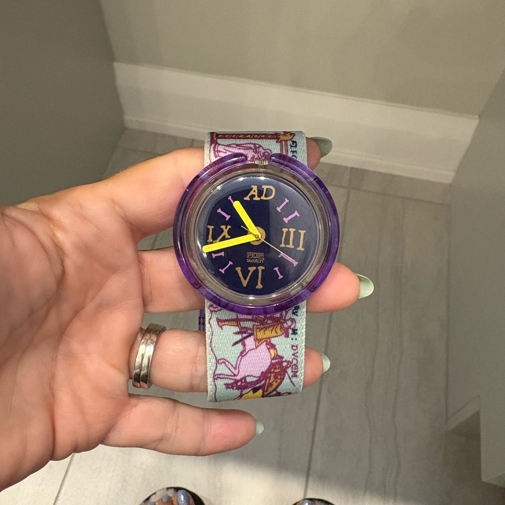VTG Lancelot Pop Swatch Watch VTG 90s